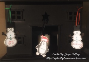 Stampin Up Snow Place Snowman Gift Tags